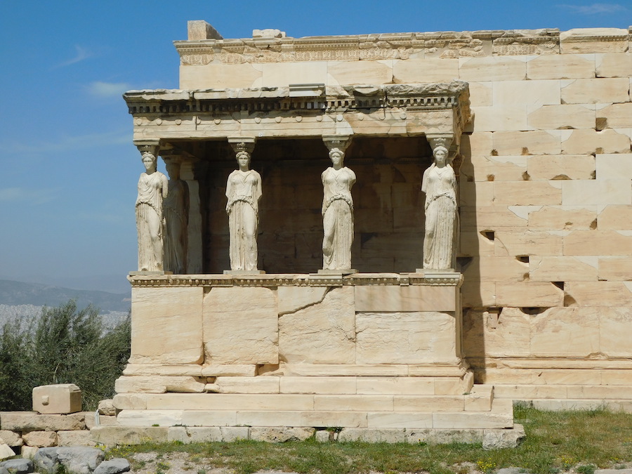 Athènes Acropole cariatides Erechthéion